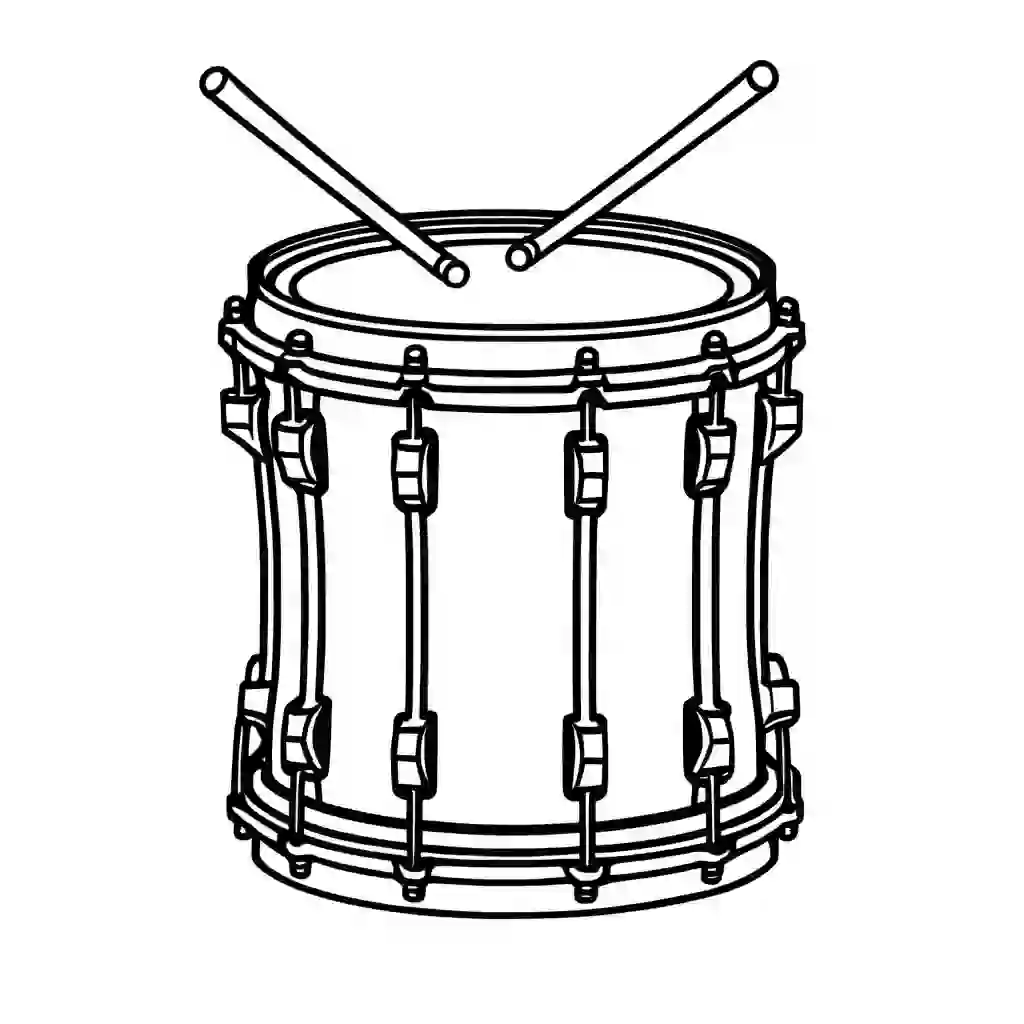 Drums coloring pages